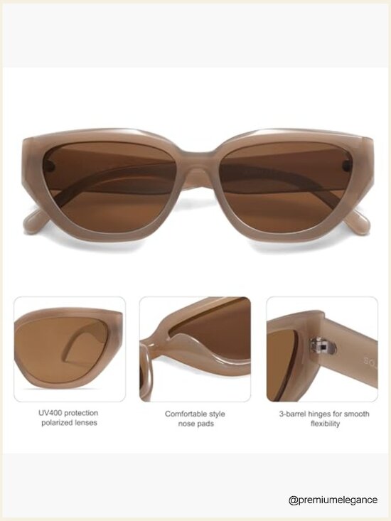 Trendy Cute Cat Eye Polarized Sunglasses for Women Fashion Sunnies UV400 main image 4